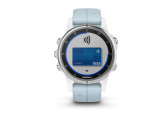 Умные часы белые с голубым ремешком Garmin Fenix 5s Plus