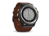 Умные часы черные с коричневым кожаным ремешком Garmin D2 Charlie