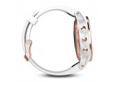 Умные часы розовое золото с белым браслетом Garmin Fenix 5s Sapphire