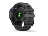 Умные часы черные с серым ремешком Garmin Fenix 6 Pro Solar