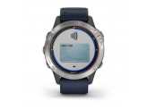 Умные часы серые с синим ремешком Garmin Quatix 6