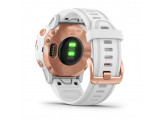 Умные часы розовое золото с белым ремешком Garmin Fenix 6S Pro