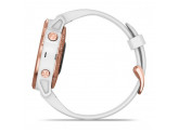 Умные часы розовое золото с белым ремешком Garmin Fenix 6S Pro