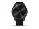 Умные часы графитовые с плетеным нейлоновым черным ремешком Garmin Vivomove Style