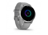 Умные часы серые с серебристым безелем и силиконовым ремешком Garmin Venu 2 Plus