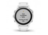 Умные часы белые с белым ремешком Garmin Fenix 6S Pro