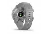 Умные часы серые с серебристым безелем и силиконовым ремешком Garmin Venu 2 Plus