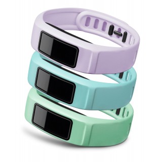Ремешки сменные (пластик) мятный, голубой, сиреневый Garmin для Vivofit 2