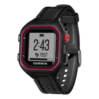 Умные часы черно-красные (большие) с пульсометром Garmin Forerunner 25 HRM