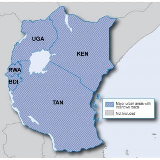Карта Garmin Navteq City Navigator: Eastern Africa NT 2012.10