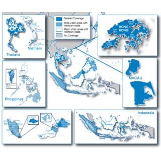 Карта Garmin Navteq City Navigator: Southeast Asia NT 2012.20