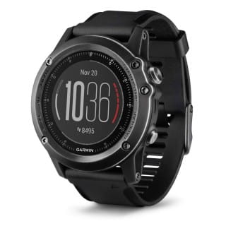 Умные часы черные с черным ремешком и пульсометром Garmin Fenix 3 Sapphire HR