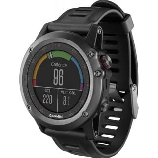 Умные часы серые с черным ремешком и пульсометром Garmin Fenix 3 HRM