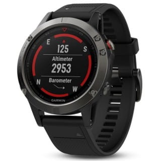 Умные часы черные с черным ремешком Garmin Fenix 5 Sapphire