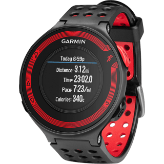 Умные часы черно-красные Garmin Forerunner 220 HRM Russia