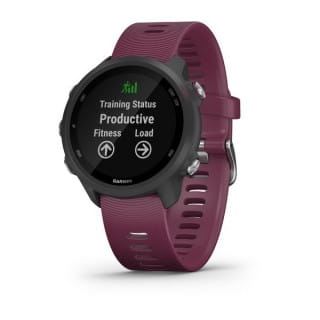 Умные часы черные с вишневым ремешком Garmin Forerunner 245