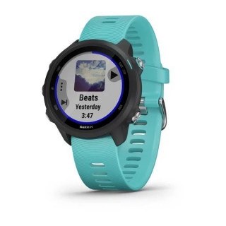 Умные часы черные с бирюзовым ремешком Garmin Forerunner 245 Music