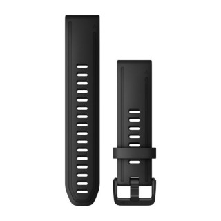 Ремешок сменный черный с черной застежкой Garmin QuickFit 20 мм (силикон)