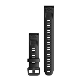 Ремешок сменный черный большой Garmin QuickFit 20 мм (силикон)