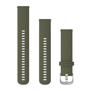 Ремешок сменный травяной с серебристой застежкой Garmin Quick Release 20 мм (силикон)