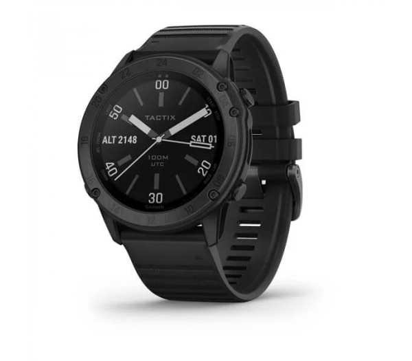 Умные часы черное DLC-покрытие с черным ремешком Garmin Tactix Delta Sapphire Edition