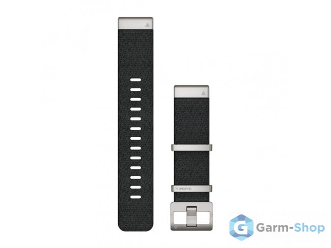 QuickFit 22 мм (нейлоновый) черный с серебристой застежкой 010-12738-21 в фирменном магазине Garmin
